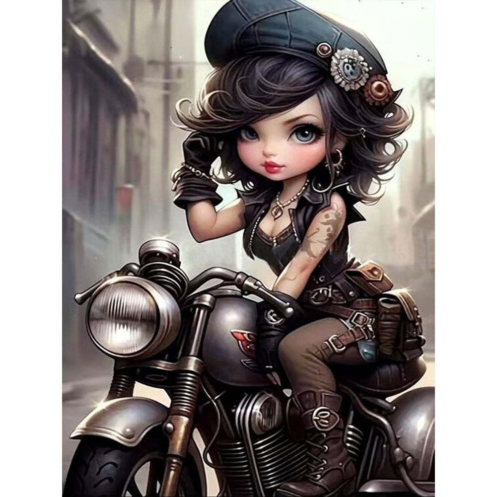 Diamond Painting - Full Round - sweet cool girl (30*40CM)