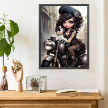 Load image into Gallery viewer, Diamond Painting - Full Round - sweet cool girl (30*40CM)
