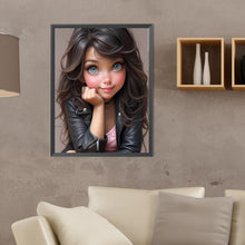 Load image into Gallery viewer, Diamond Painting - Full Round - sweet cool girl (30*40CM)
