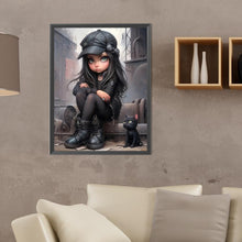 Load image into Gallery viewer, Diamond Painting - Full Round - sweet cool girl (30*40CM)
