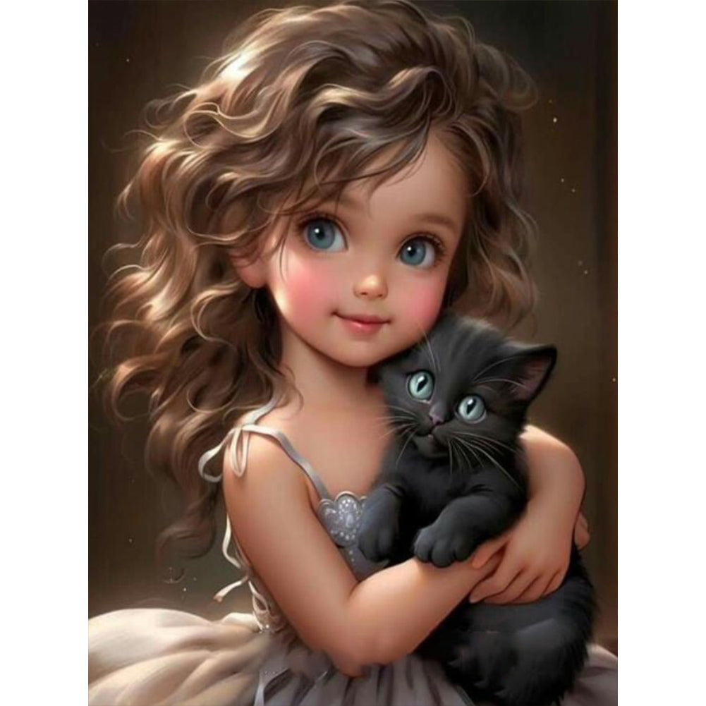 Diamond Painting - Full Round - sweet cool girl (30*40CM)