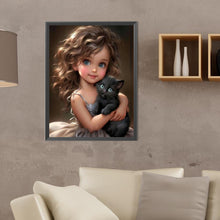 Load image into Gallery viewer, Diamond Painting - Full Round - sweet cool girl (30*40CM)
