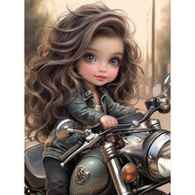 Load image into Gallery viewer, Diamond Painting - Full Round - sweet cool girl (30*40CM)
