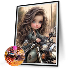 Load image into Gallery viewer, Diamond Painting - Full Round - sweet cool girl (30*40CM)
