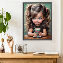 Load image into Gallery viewer, Diamond Painting - Full Round - sweet cool girl (30*40CM)
