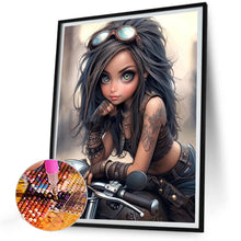 Load image into Gallery viewer, Diamond Painting - Full Round - sweet cool girl (30*40CM)
