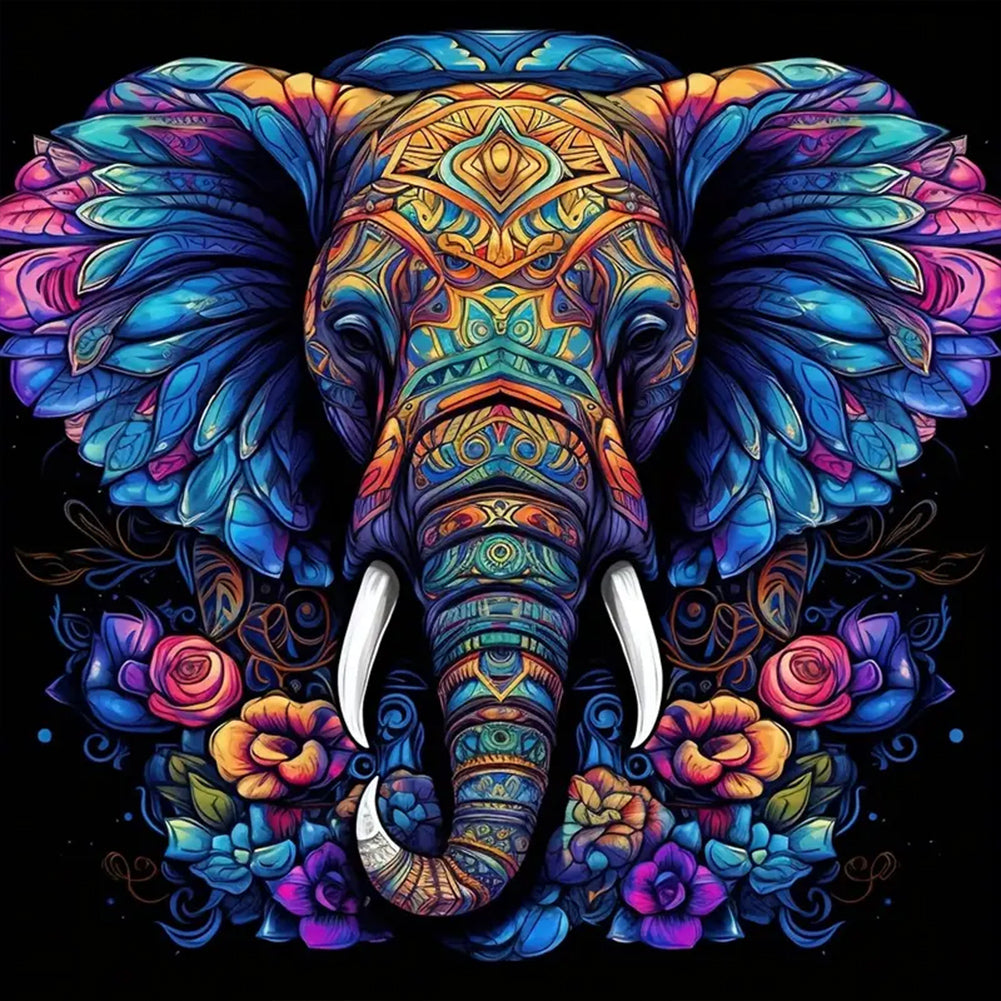 Diamond Painting - Full Round - elephant (30*30CM)