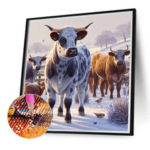 Load image into Gallery viewer, Diamond Painting - Full Round - dairy cow (40*40CM)
