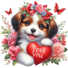 Load image into Gallery viewer, Diamond Painting - Full Round - loving puppy (30*30CM)
