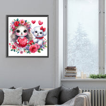 Load image into Gallery viewer, Diamond Painting - Full Round - loving puppy (30*30CM)
