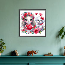 Load image into Gallery viewer, Diamond Painting - Full Round - loving puppy (30*30CM)
