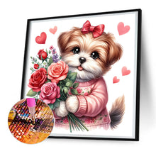 Load image into Gallery viewer, Diamond Painting - Full Round - loving puppy (30*30CM)
