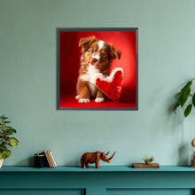 Load image into Gallery viewer, Diamond Painting - Full Round - love and puppy (30*30CM)
