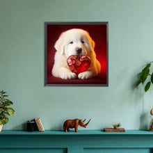 Load image into Gallery viewer, Diamond Painting - Full Round - love and puppy (30*30CM)
