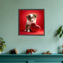 Load image into Gallery viewer, Diamond Painting - Full Round - love and puppy (30*30CM)
