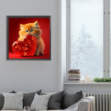 Load image into Gallery viewer, Diamond Painting - Full Round - Love and kitten (30*30CM)
