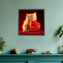 Load image into Gallery viewer, Diamond Painting - Full Round - Love and kitten (30*30CM)
