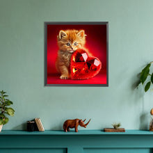 Load image into Gallery viewer, Diamond Painting - Full Round - Love and kitten (30*30CM)
