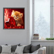 Load image into Gallery viewer, Diamond Painting - Full Round - Love and kitten (30*30CM)
