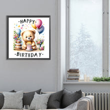 Load image into Gallery viewer, Diamond Painting - Full Round - birthday bear (30*30CM)

