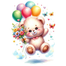 Load image into Gallery viewer, Diamond Painting - Full Round - birthday bear (30*30CM)
