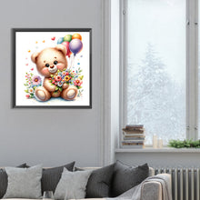 Load image into Gallery viewer, Diamond Painting - Full Round - birthday bear (30*30CM)

