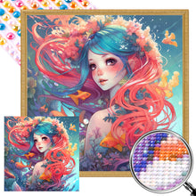 Load image into Gallery viewer, AB Diamond Painting - Full Round - Mermaid girl (40*40CM)
