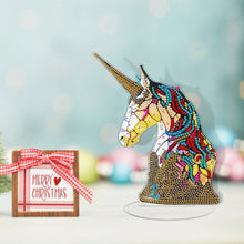 Load image into Gallery viewer, Lion Diamond Painting Desktop Ornaments Kit with Light for Office Desktop Decor
