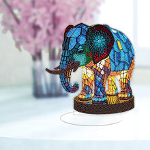 Load image into Gallery viewer, Lion Diamond Painting Desktop Ornaments Kit with Light for Office Desktop Decor
