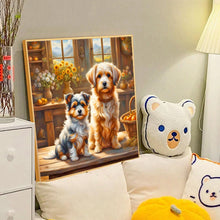 Load image into Gallery viewer, Diamond Painting - Full Round - Dog in the kitchen (40*40CM)
