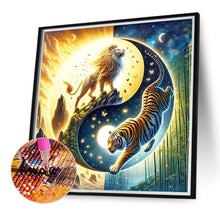 Load image into Gallery viewer, Diamond Painting - Full Round - Yin Yang diagram lion and tiger (40*40CM)
