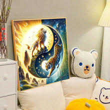 Load image into Gallery viewer, Diamond Painting - Full Round - Yin Yang diagram lion and tiger (40*40CM)
