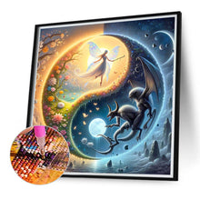 Load image into Gallery viewer, Diamond Painting - Full Round - Yin Yang Diagram Elves and Monsters (40*40CM)
