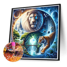 Load image into Gallery viewer, Diamond Painting - Full Round - Yin Yang diagram white lion and tiger (40*40CM)
