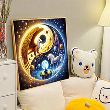 Load image into Gallery viewer, Diamond Painting - Full Round - Yin Yang diagram eagle and unicorn (40*40CM)
