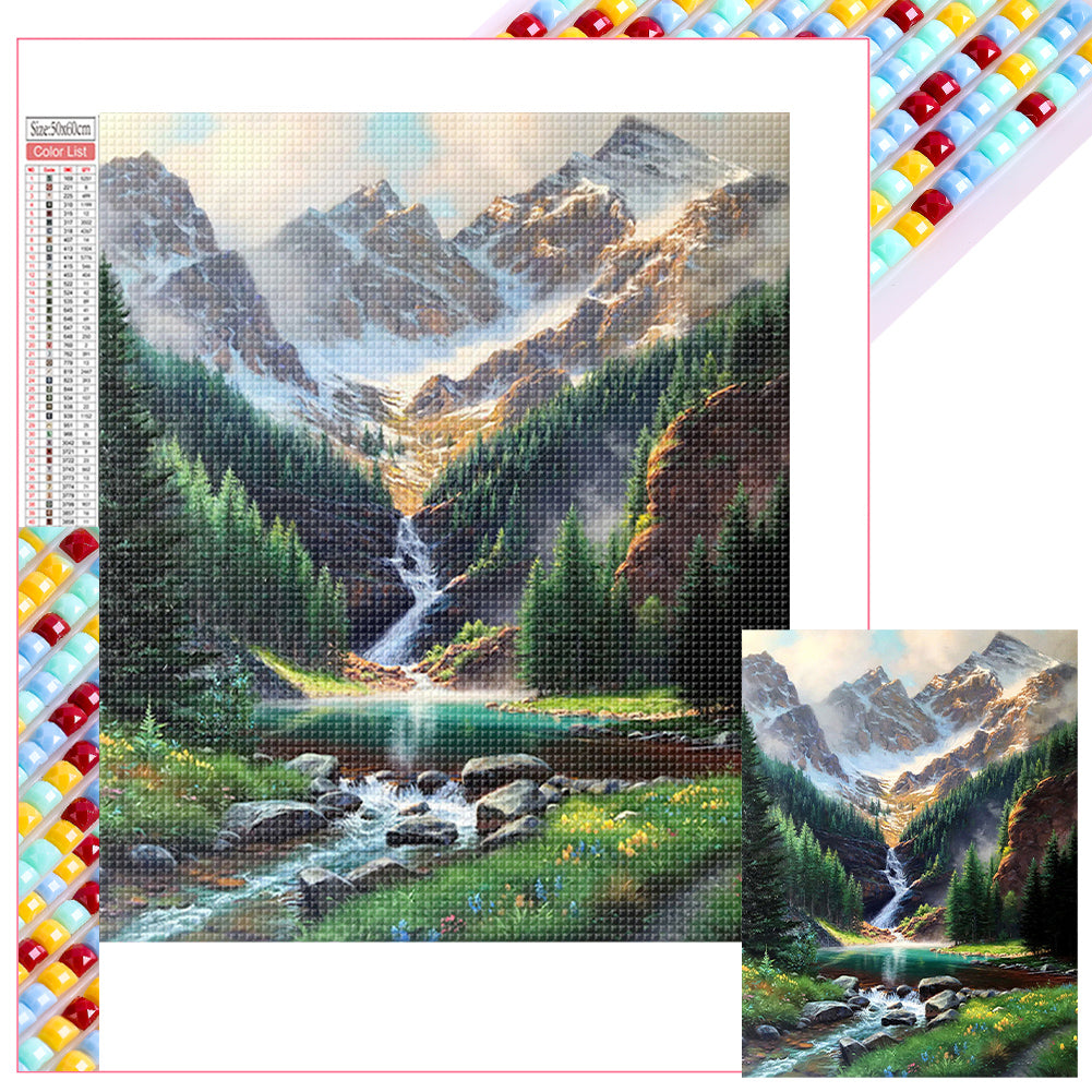 Diamond Painting - Full Square - mountain stream (50*60CM)