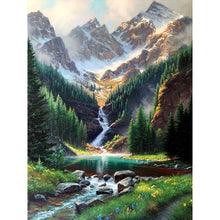 Load image into Gallery viewer, Diamond Painting - Full Square - mountain stream (50*60CM)
