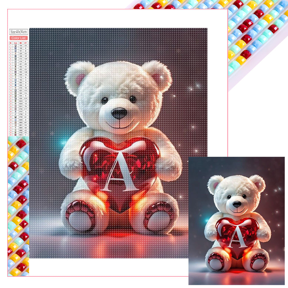 Diamond Painting - Full Square - 26 letter care bears (30*40CM)