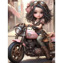 Load image into Gallery viewer, Diamond Painting - Full Round - sweet cool girl (30*40CM)
