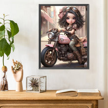 Load image into Gallery viewer, Diamond Painting - Full Round - sweet cool girl (30*40CM)
