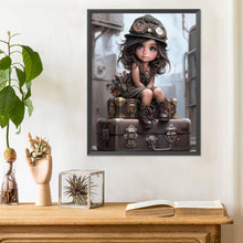 Load image into Gallery viewer, Diamond Painting - Full Round - sweet cool girl (30*40CM)
