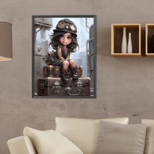 Load image into Gallery viewer, Diamond Painting - Full Round - sweet cool girl (30*40CM)
