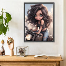 Load image into Gallery viewer, Diamond Painting - Full Round - sweet cool girl (30*40CM)
