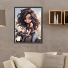 Load image into Gallery viewer, Diamond Painting - Full Round - sweet cool girl (30*40CM)
