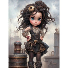 Load image into Gallery viewer, Diamond Painting - Full Round - sweet cool girl (30*40CM)
