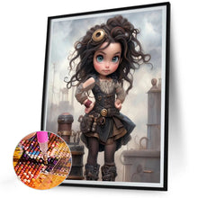 Load image into Gallery viewer, Diamond Painting - Full Round - sweet cool girl (30*40CM)

