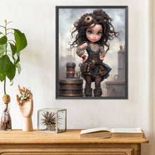 Load image into Gallery viewer, Diamond Painting - Full Round - sweet cool girl (30*40CM)
