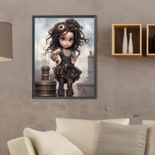Load image into Gallery viewer, Diamond Painting - Full Round - sweet cool girl (30*40CM)
