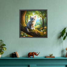 Load image into Gallery viewer, Diamond Painting - Full Round - woods kitten (30*30CM)
