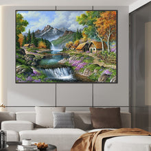 Load image into Gallery viewer, Diamond Painting - Full Square - forest waterfall (70*50CM)
